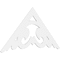 Ekena Millwork Pitch Preston Architectural Grade PVC Gable Pediment, 72"W x 36"H x 1"P (12/12) GPP072X036X100PRE - alternate 1
